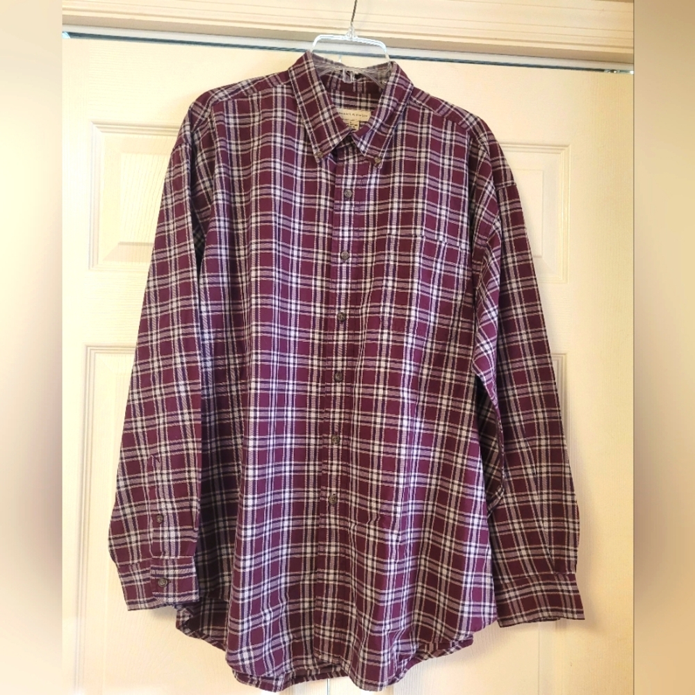 Prestwick & Moore Men's Button Down Long Sleeve Shirt Size L